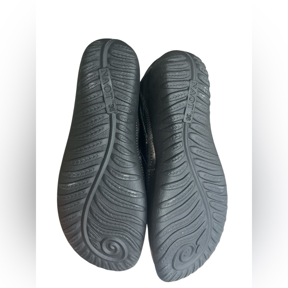 NAOT Black and Metallic Maryjane Comfort Shoes Size 38 or 7 - 7.5 - Picture 5 of 9